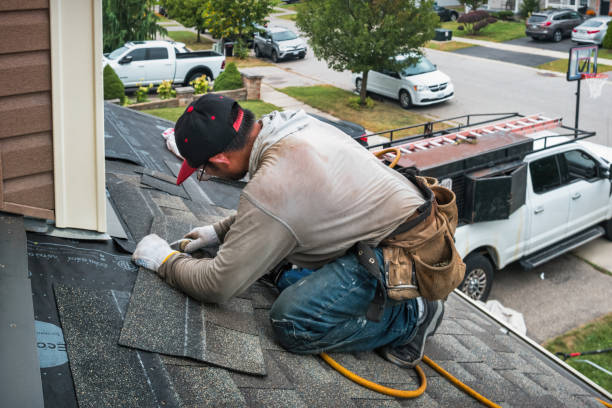 Professional Roof Replacement technician working in Titusville, NJ